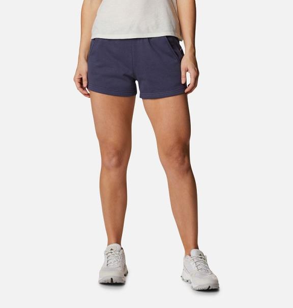 Columbia Logo Shorts Blue For Women's NZ92063 New Zealand